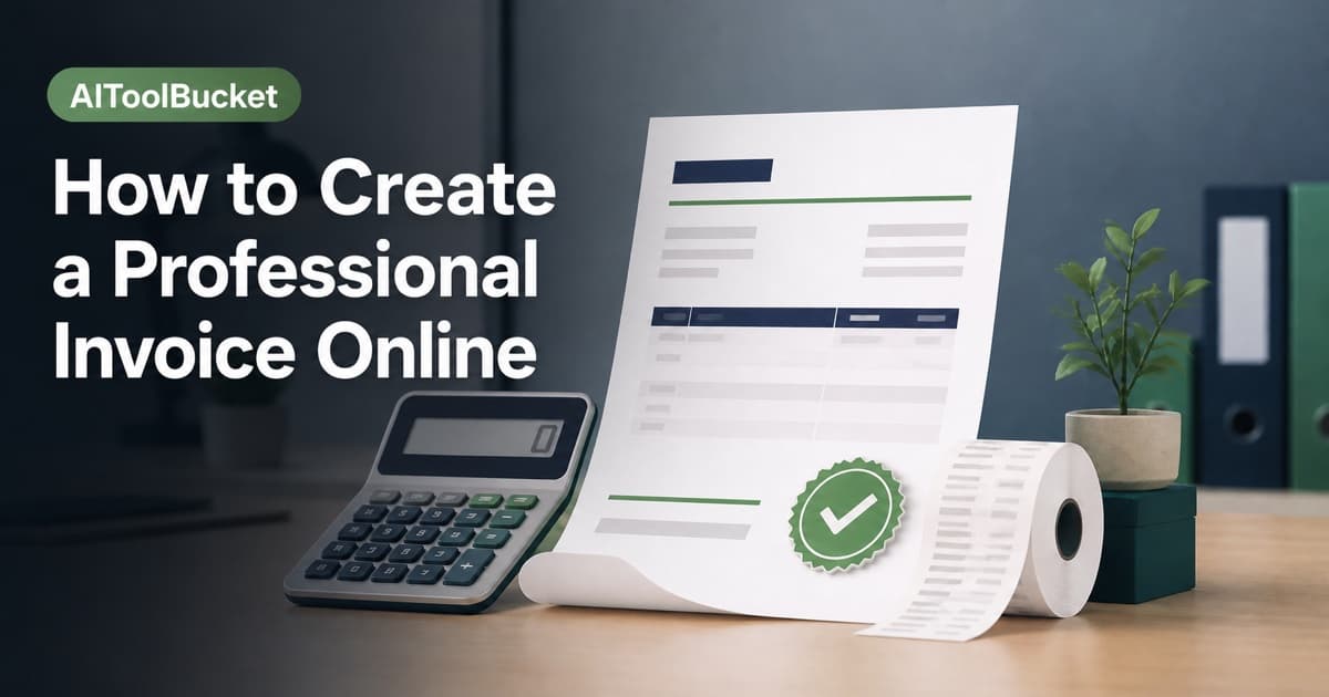 How to Create a Professional Invoice Online — Build a clear invoice with correct parties, line items, taxes, payment terms, and numbering.
