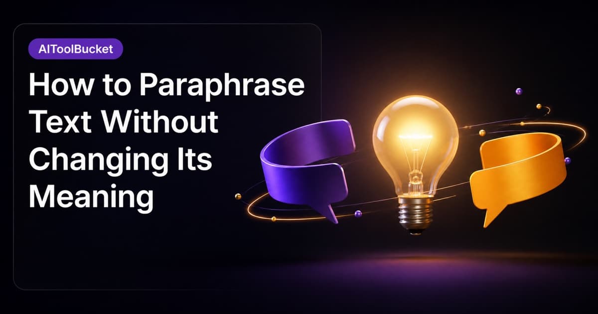 How to Paraphrase Text Without Changing Its Meaning — Rewrite for clarity and tone while protecting facts, citations, and the author’s actual claim.