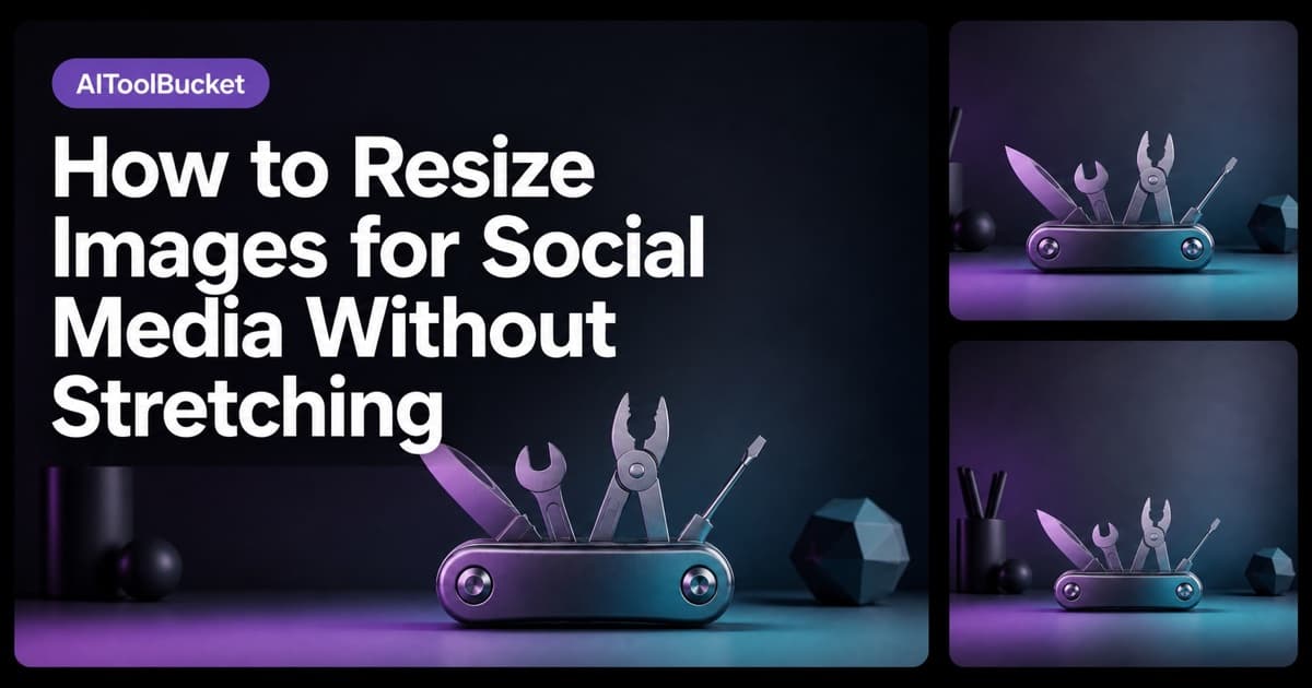 How to Resize Images for Social Media Without Stretching — Create square, portrait, and landscape versions while protecting faces, products, and text.