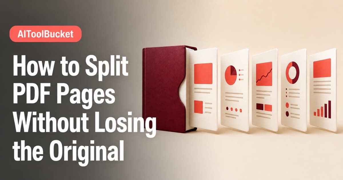How to Split PDF Pages Without Losing the Original — Extract the exact pages you need from a long PDF and keep confidential or irrelevant pages out.