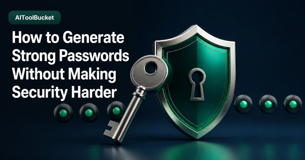 How to Generate Strong Passwords Without Making Security Harder — Use unique random passwords, password managers, and sensible length instead of memorable reuse.