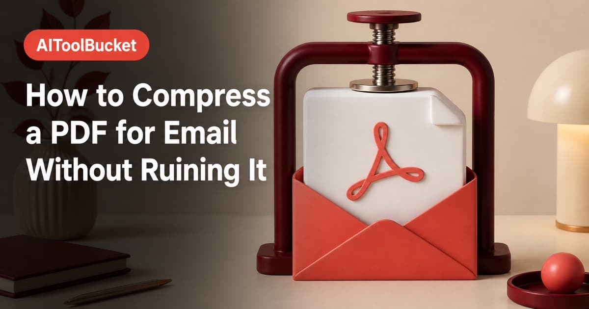 How to Compress a PDF for Email Without Ruining It — Reduce a PDF below an email or portal limit while keeping text sharp and images readable.